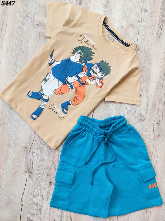 NARUTO CARGO SHORTS SETS