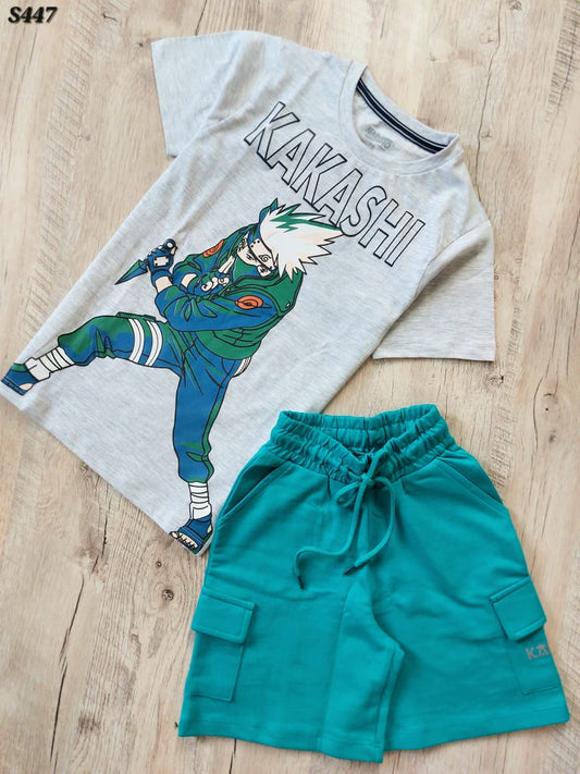 NARUTO KAKASHI CARGO SHORTS SETS