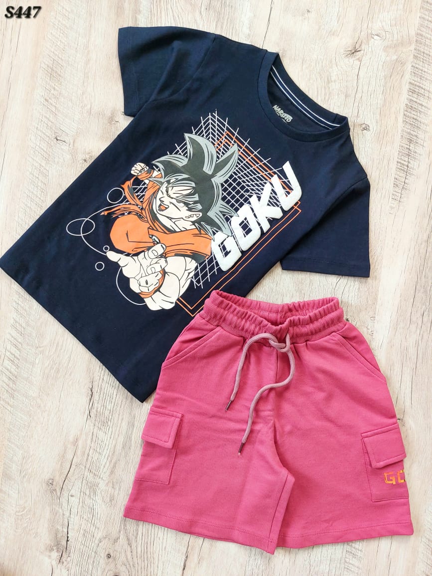 NARUTO GOKU SHORTS SET